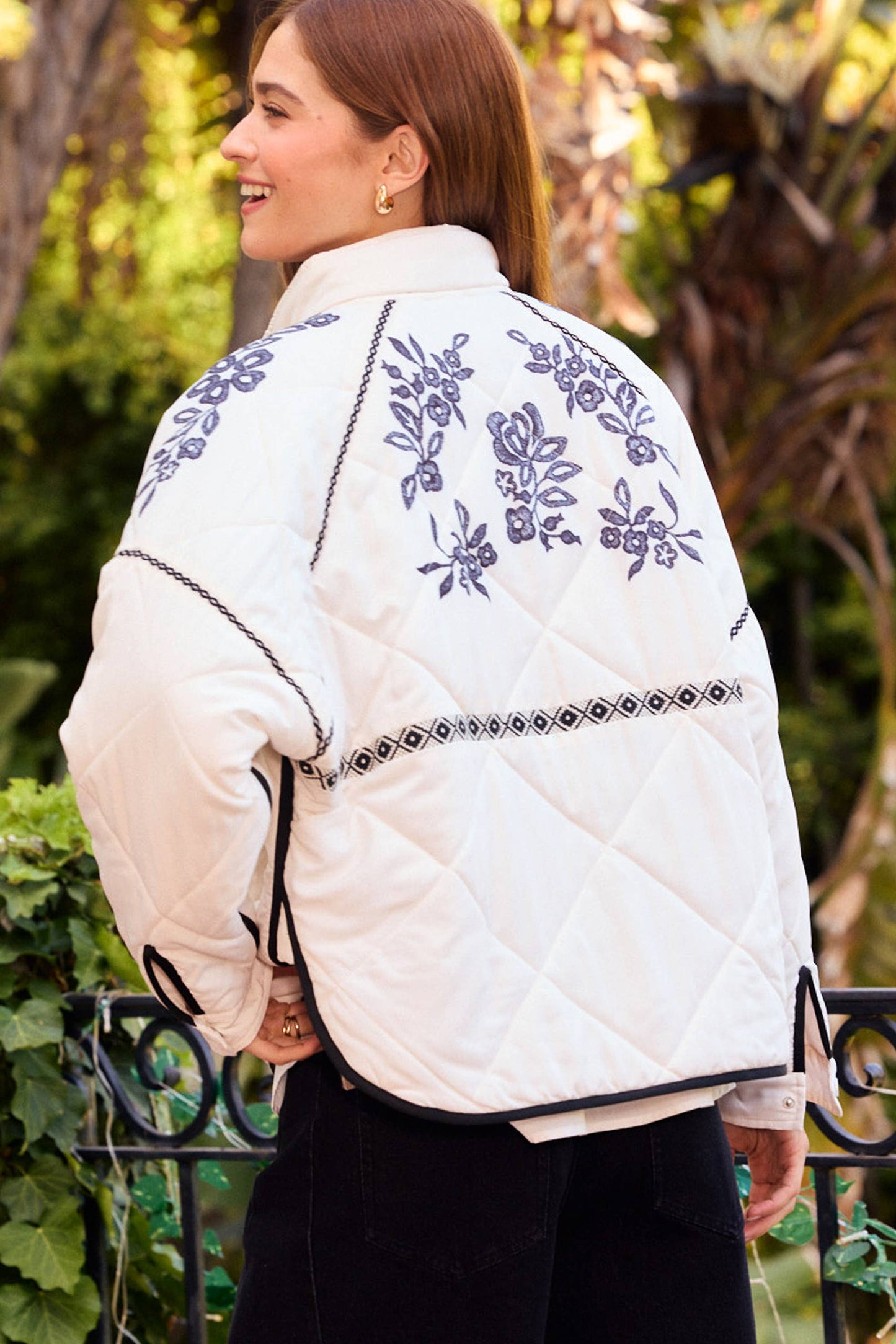 EMBROIDERED QUILTED JACKET