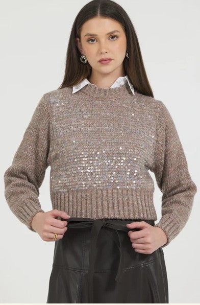 Stellah Sequins Sweater